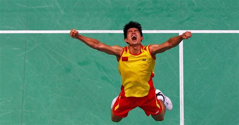 Lin Dan storms to badminton gold in Beijing .